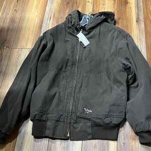 Walls Men's Dark Brown Hooded Windbreaker
